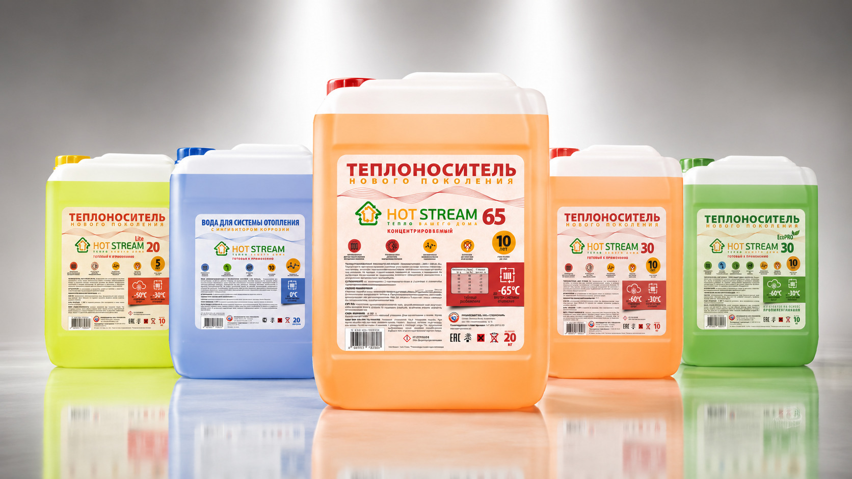 Линейка теплоносителей Hot Stream для инженерных и промышленных систем