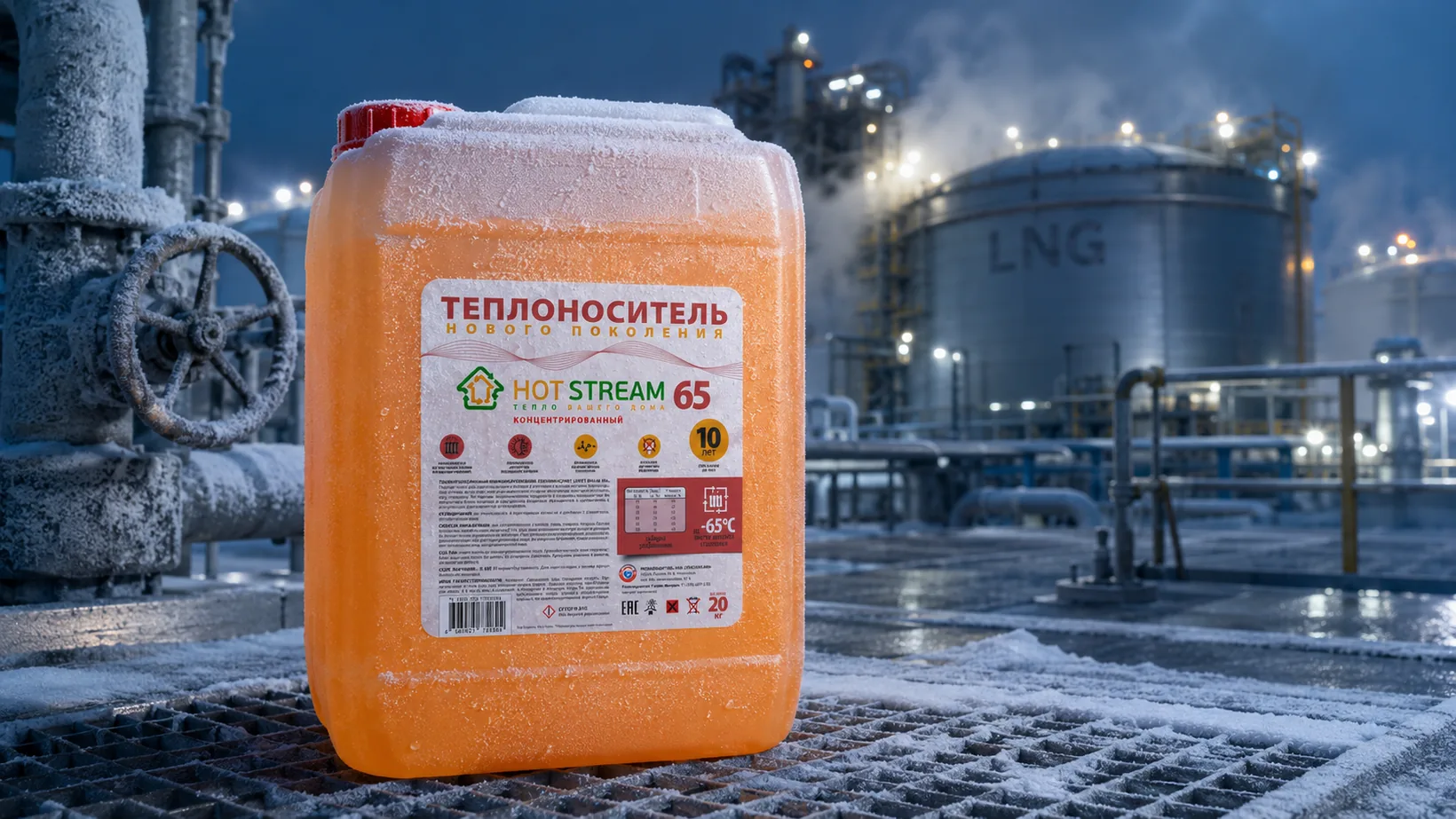 Концентрат Hot Stream 65 на нефтегазовом объекте при экстремально низкой температуре